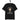schwarzes T-Shirt mit Aufdruck geh mir aus den weg du unnötiger sozialkontakt, genervte Cartoonfigur mit verschränkten Armen