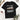 schwarzes T-Shirt mit Aufdruck never forget 5047 und Illustration eines roten ÖBB-Triebwagens, nostalgisches Zugmotiv