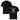 Schwarzes T-Shirt mit weißem Text „WENIGER REDEN – MEHR LIEFERN“ und Doppelpfeil nach unten – minimalistisches Power-Design für Macher