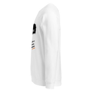 Jammerlappen „Ich bin KEIN Faulsack“ Pullover – Weiß – Seitenansicht links