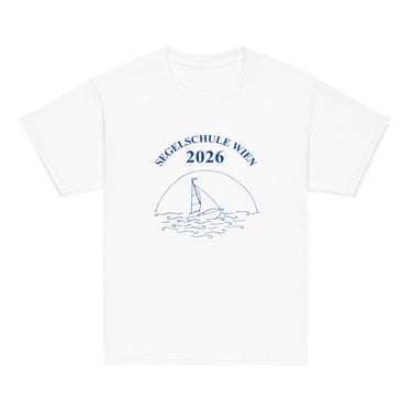 Klassisches T-Shirt für Jugendliche – Weiß – Frontansicht